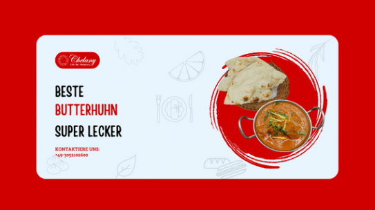 Bestes Butterhuhn im Chelany Restaurant, indisches und pakistanisches Restaurant in Berlin